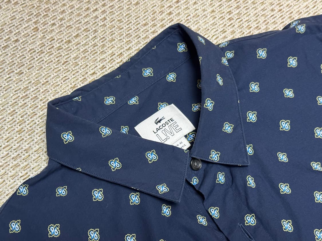 라코스테 페이즐리 포플린 셔츠 41사이즈 상품이미지3