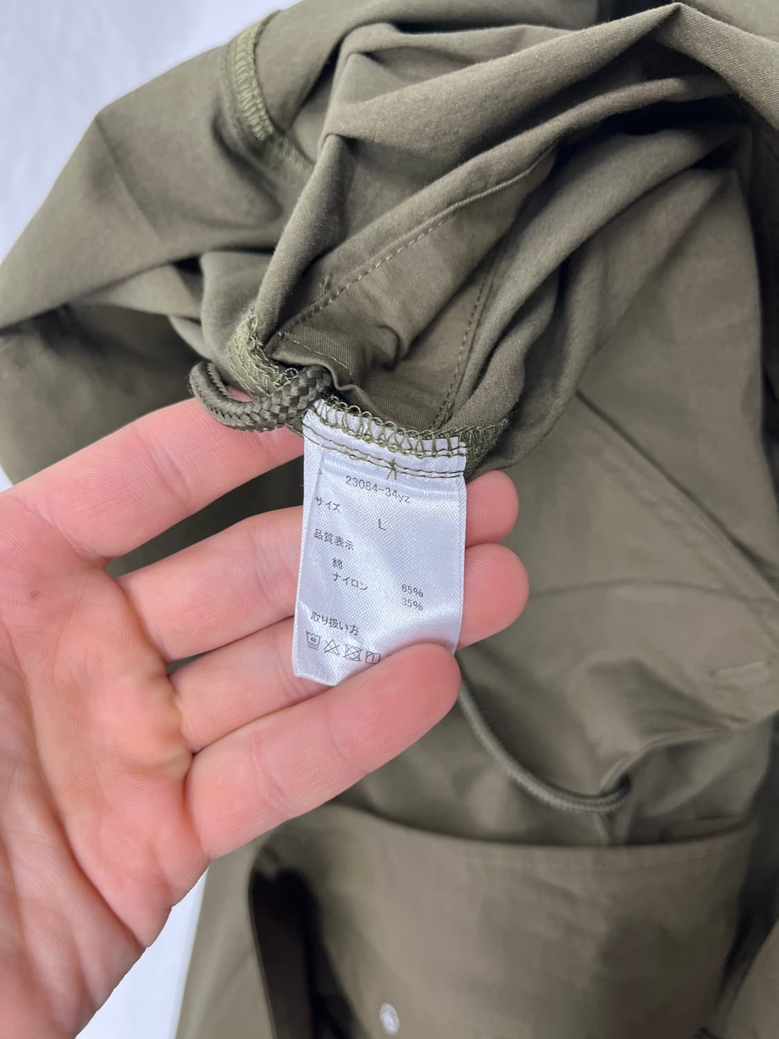 Vintage 카키컬러 후드 야상 상품이미지6