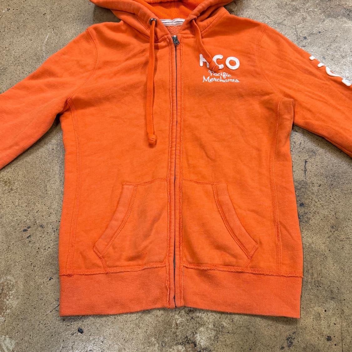 홀리스터 오렌지 딱붙 후드집업 상품이미지3