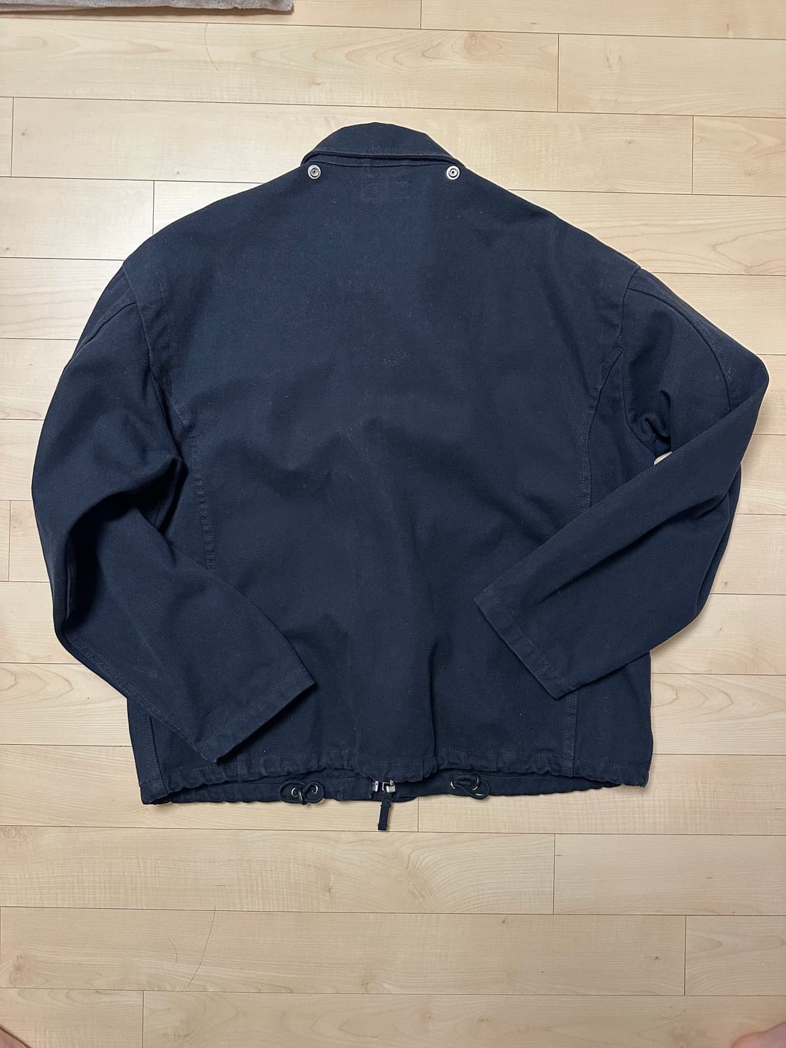 슈프림 캔버스 클립 워크 자켓 L 블랙 상품이미지3