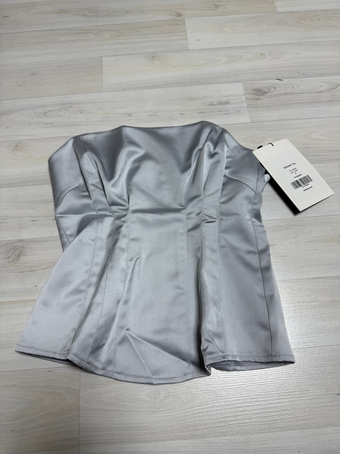 킴지수 테일러드 탑 라이트 그레이 상품이미지10