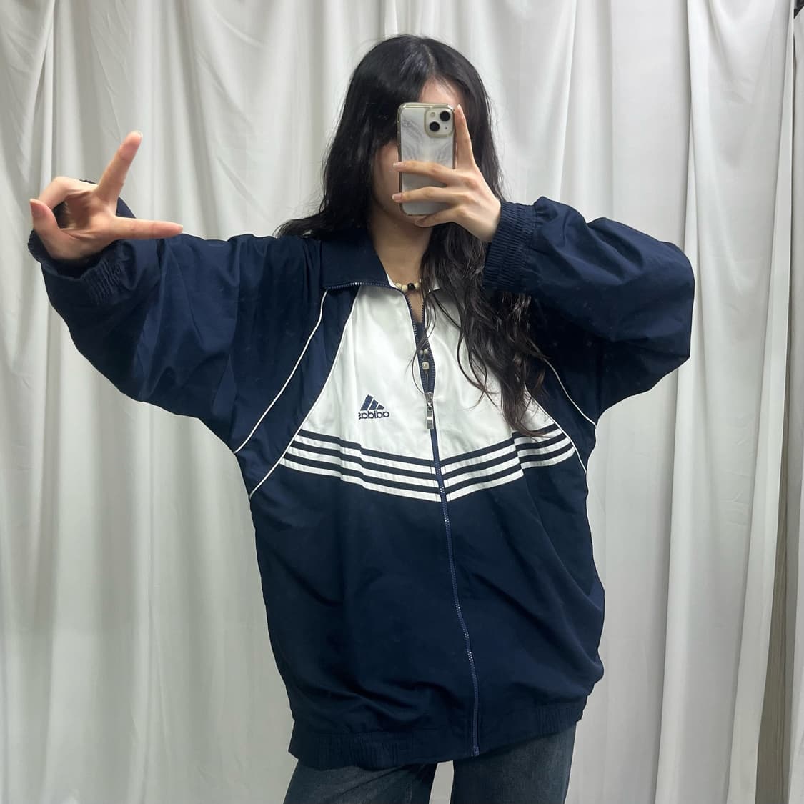 Adidas navy windbreak jacket 상품이미지1