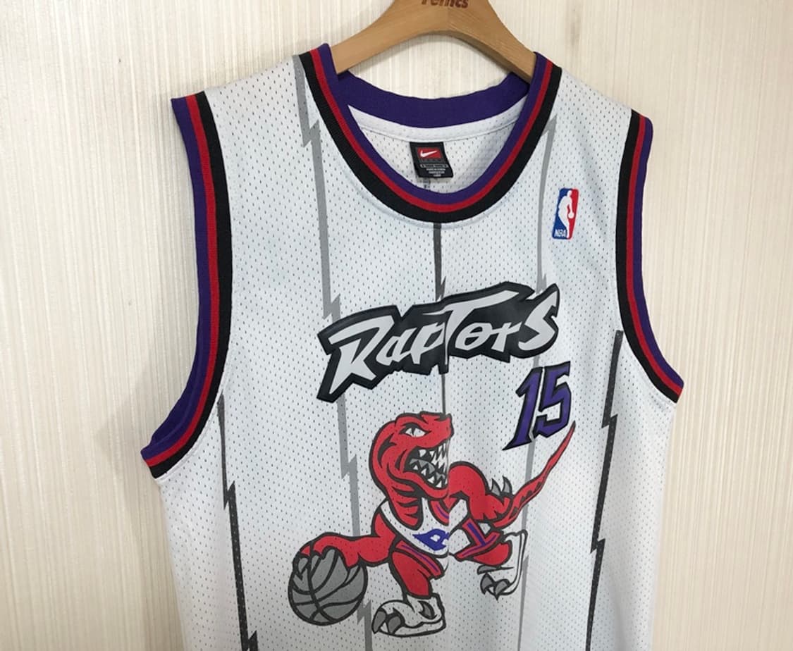 NBA 나이키 98-99시즌 토론토랩터스 유니폼/져지 L #15 빈스카터 상품이미지5