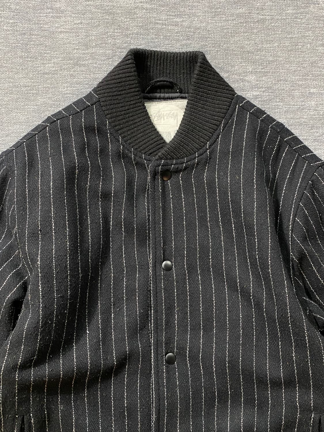 [L] Stussy 스투시 스트라이프 스타디움 자켓 상품이미지2