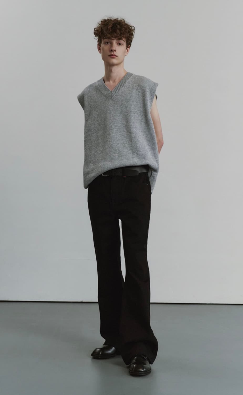 그레이 니트 베스트 상품이미지5