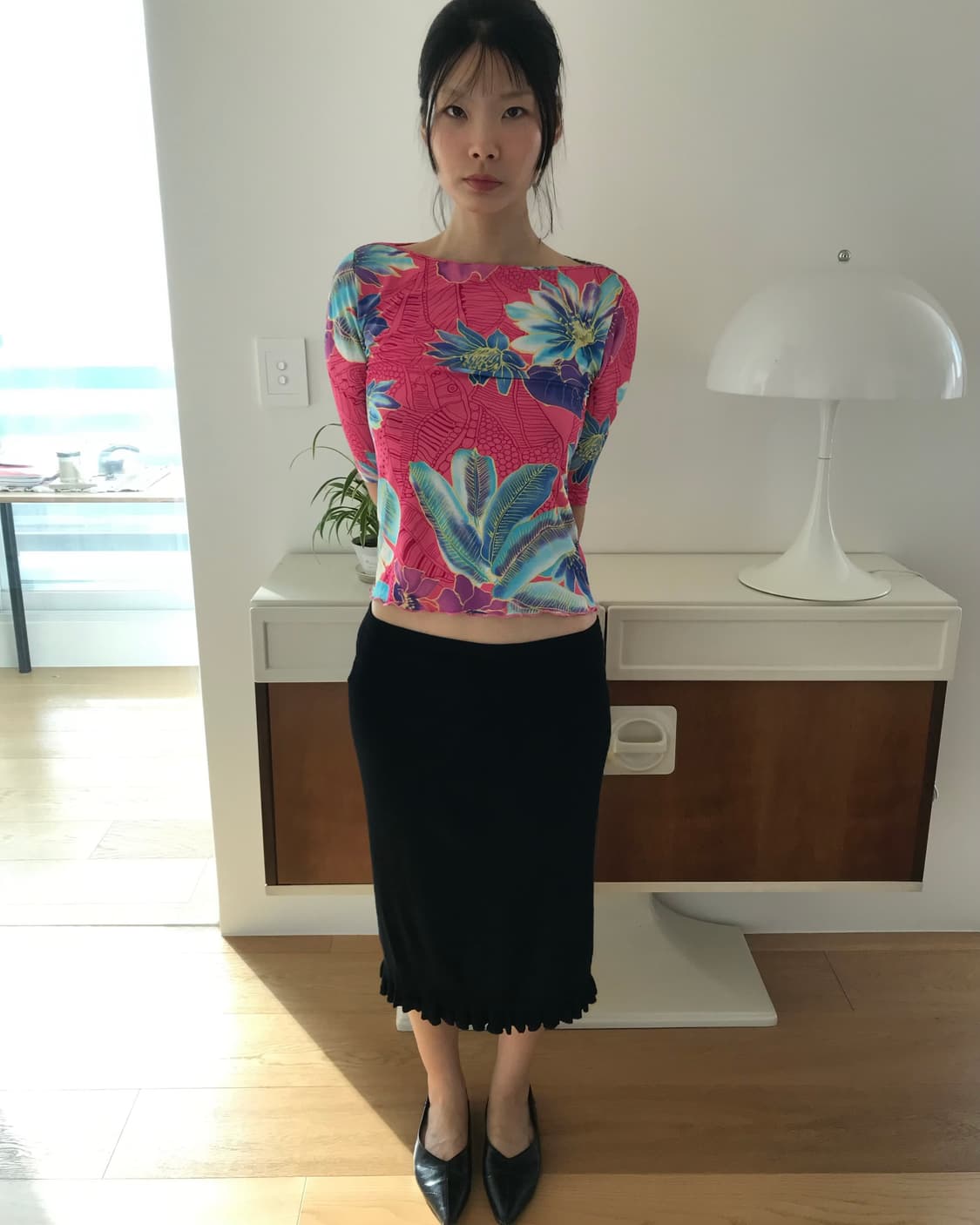 vintage flower pattern top 상품이미지9