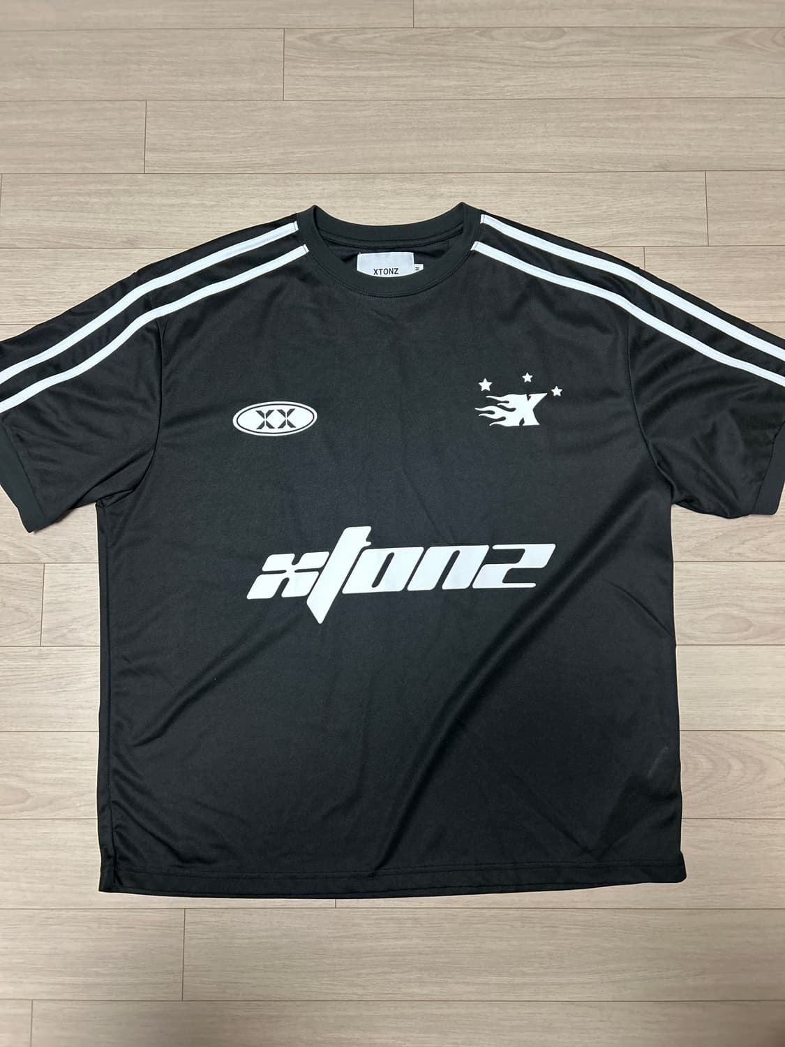 엑스톤즈 스포티 라운드 반팔 티셔츠 상품이미지1