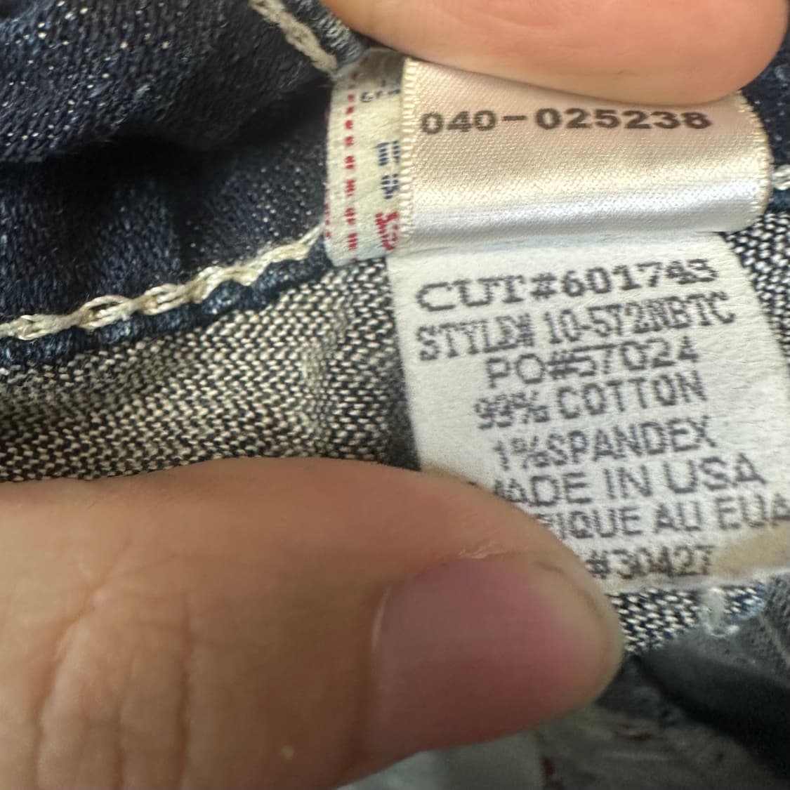 트루릴리전 화이트 스티치 큐빅진청데님진 26 상품이미지5