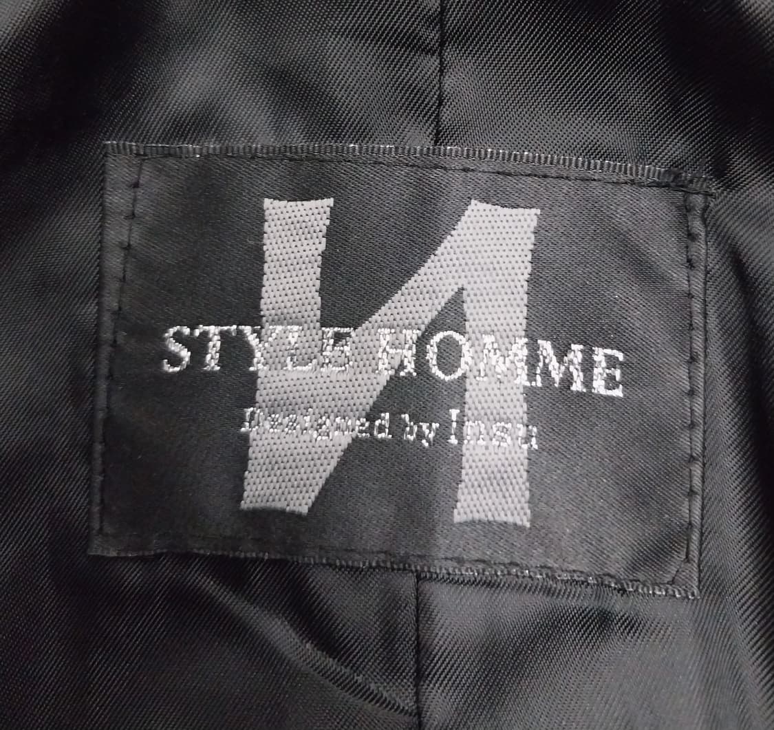 스타일옴므 검정색 울 피코트 L 상품이미지4