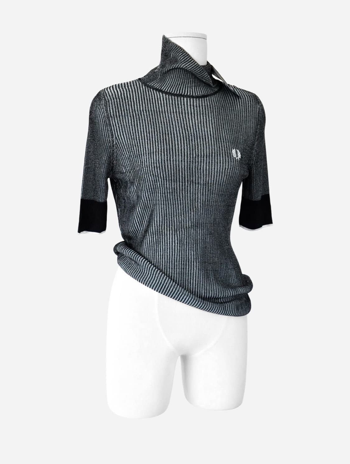 Fred Perry Striped Viscose Knit Top 상품이미지1