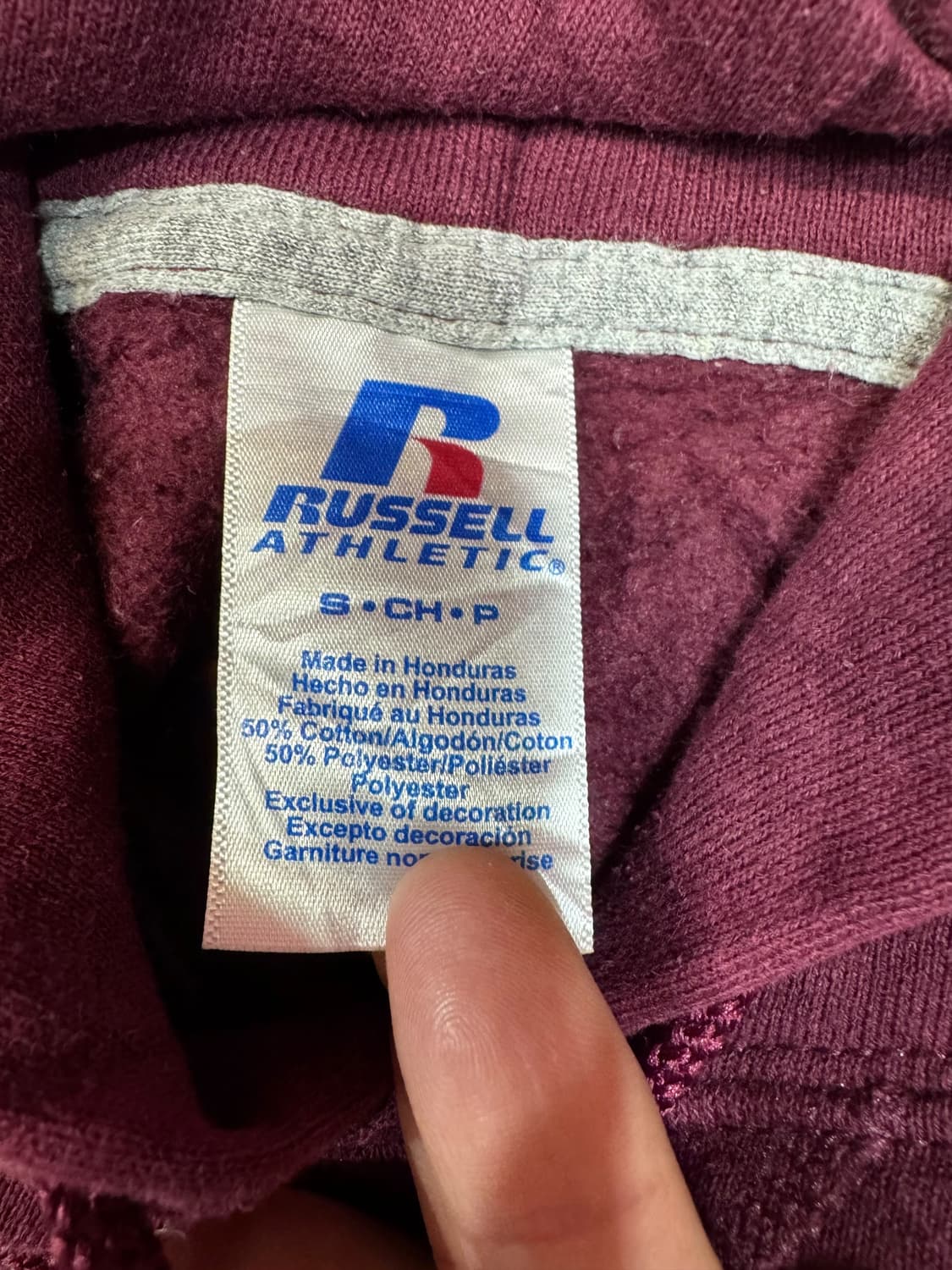 러셀 빈티지 스웻 후드티 (S)   상품이미지5