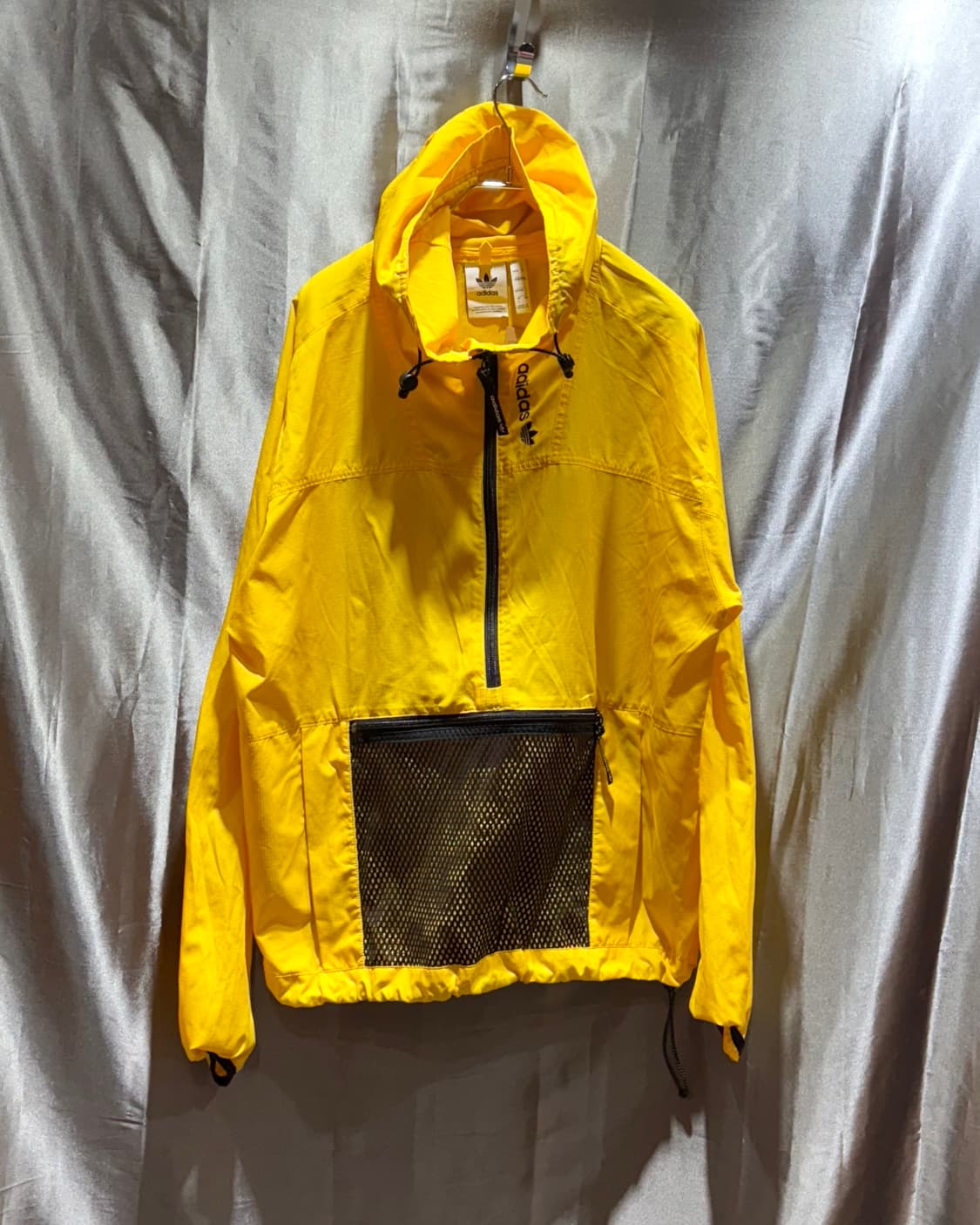 S 아디다스 파이어버드 블루 배색 화이트 바람막이 상품이미지2