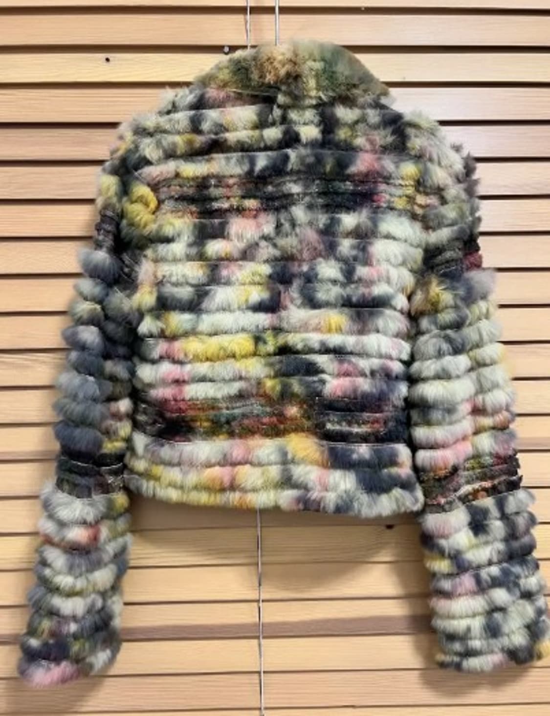 이태리 MEUCCI 여성 그런지룩Y2K 그라데이션 모피퍼숏자켓 상품이미지3