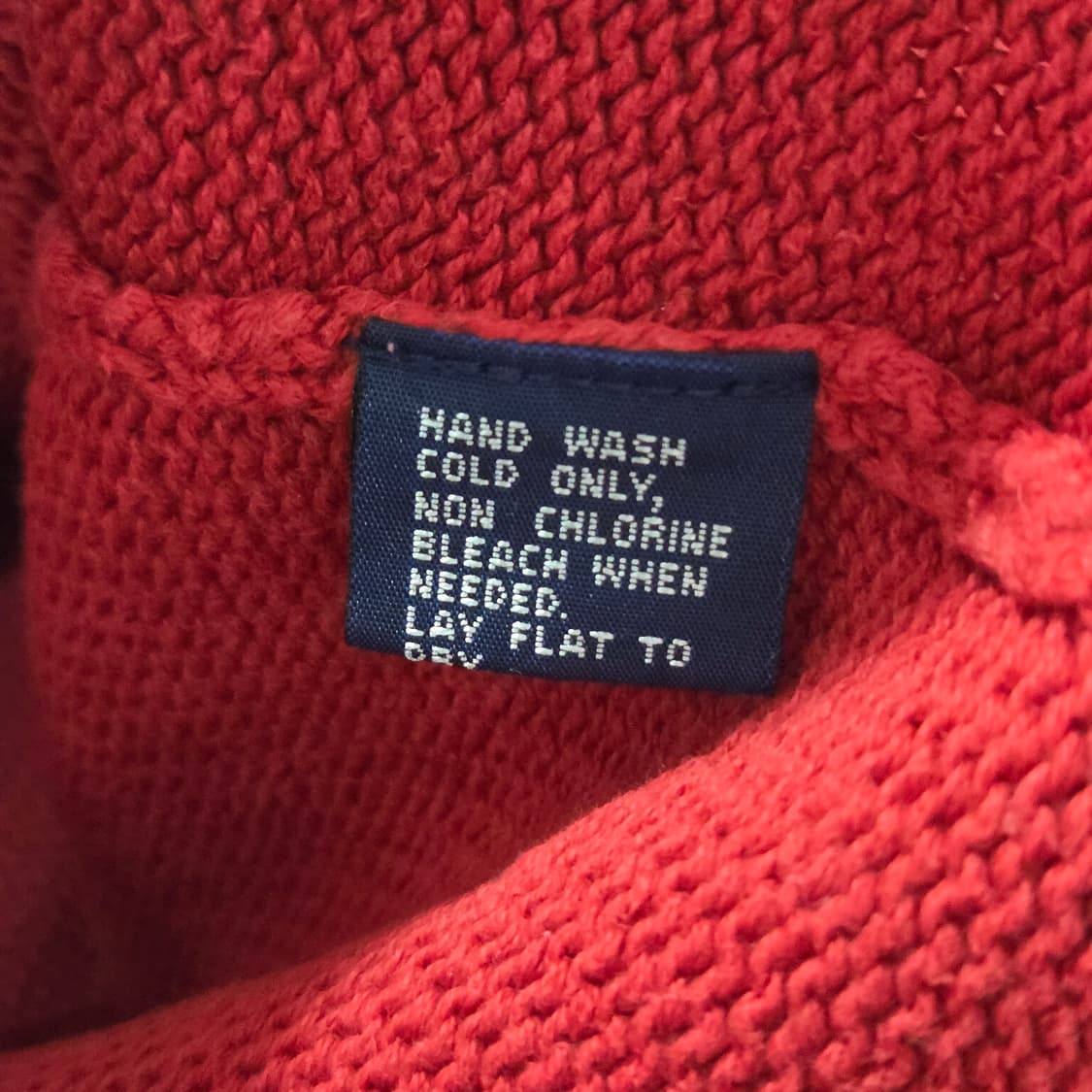 폴로랄프로렌 코튼 니트 레드 XL  상품이미지4