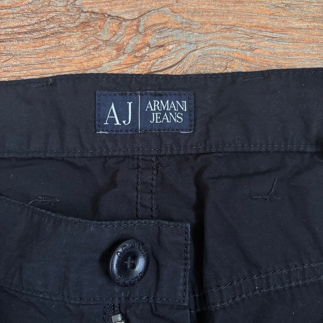 AJ 알마니진 블랙 30 면바지 로라이즈 신세계 수입 정품 상품이미지2