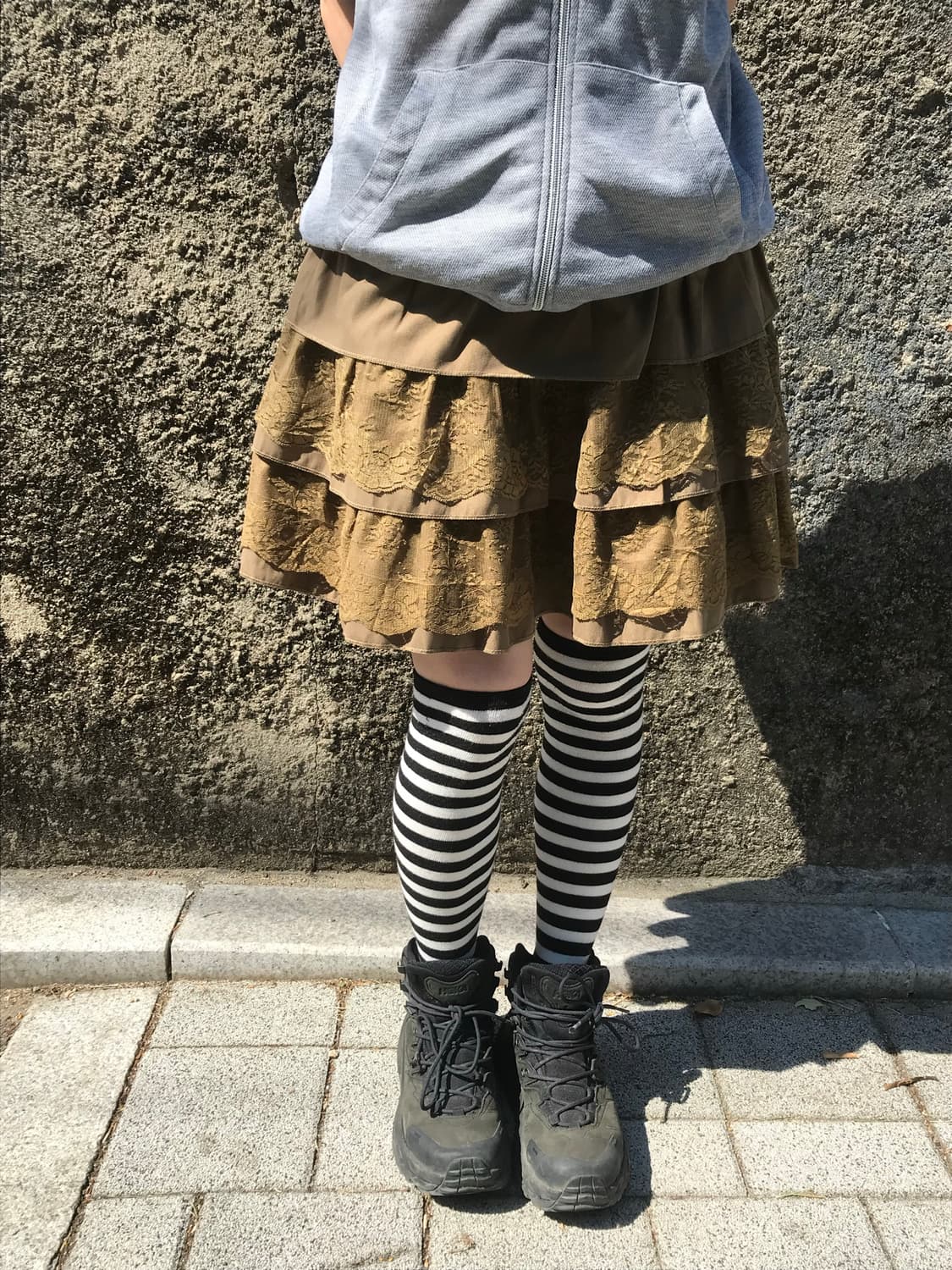 vintage brown lace skirt 상품이미지6