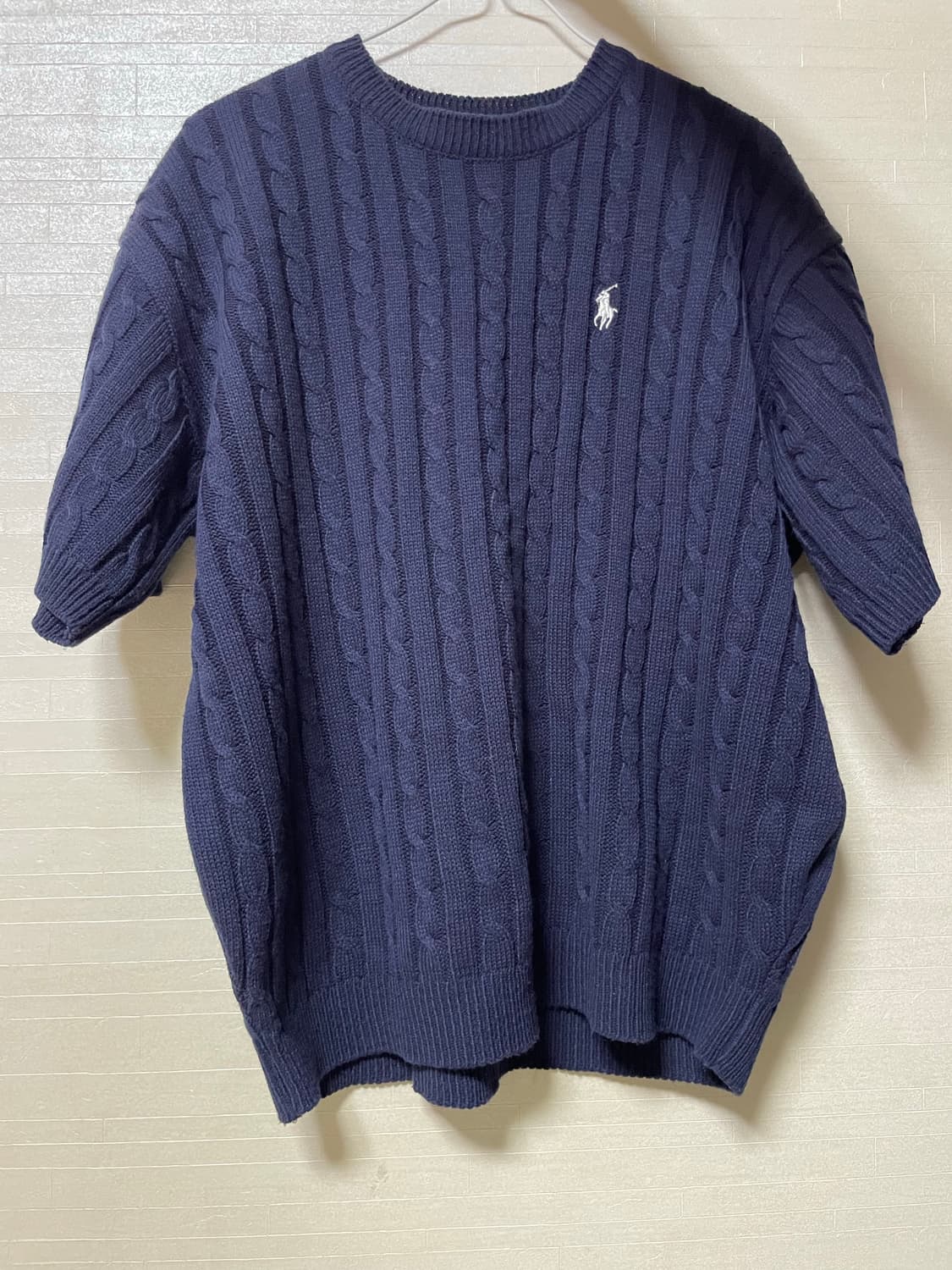 폴로 랄프로렌 케이블 니트 반팔  L 상품이미지1