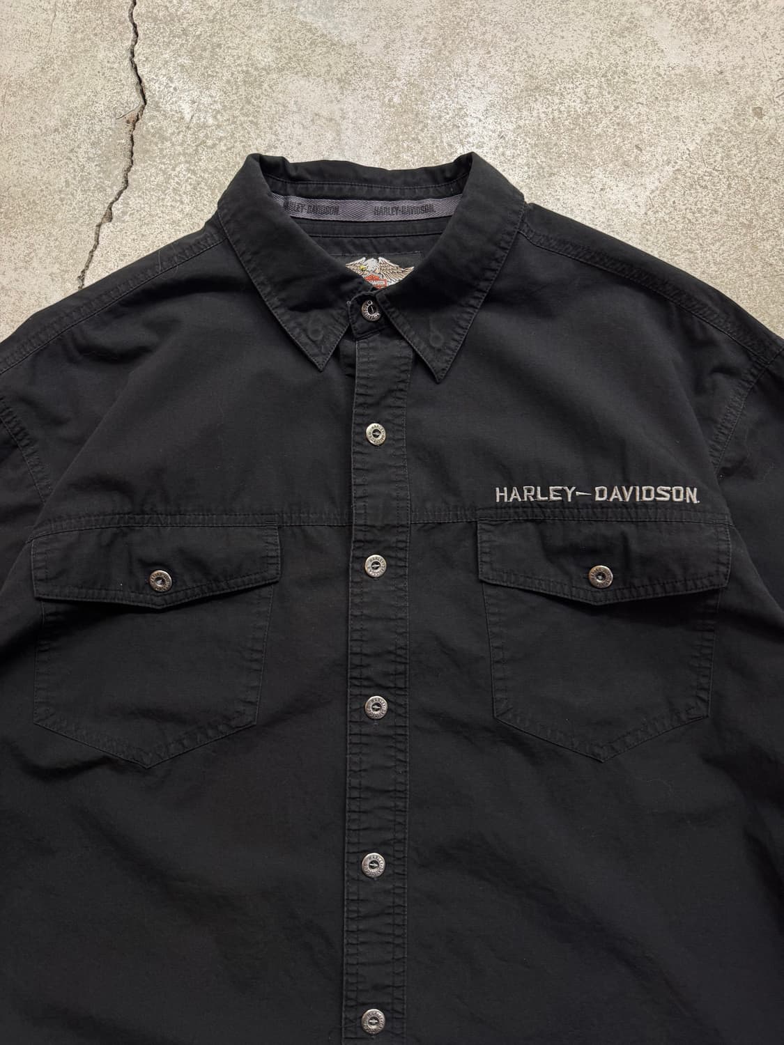 할리데이비슨 이글 플레임 워크셔츠 상품이미지3