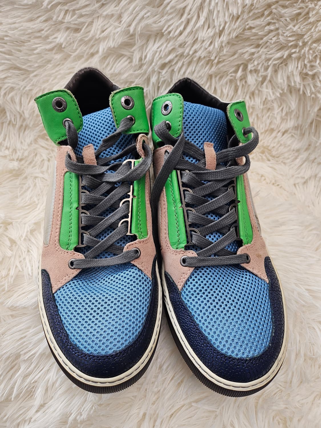 랑방 컬러블록 미드탑 스니커즈 265 7 상품이미지2