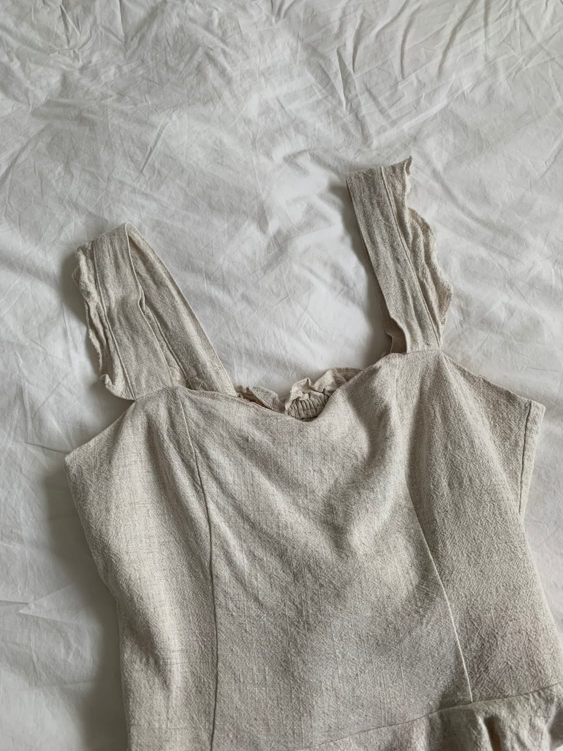 오트밀 뷔스티에 탑 상품이미지3