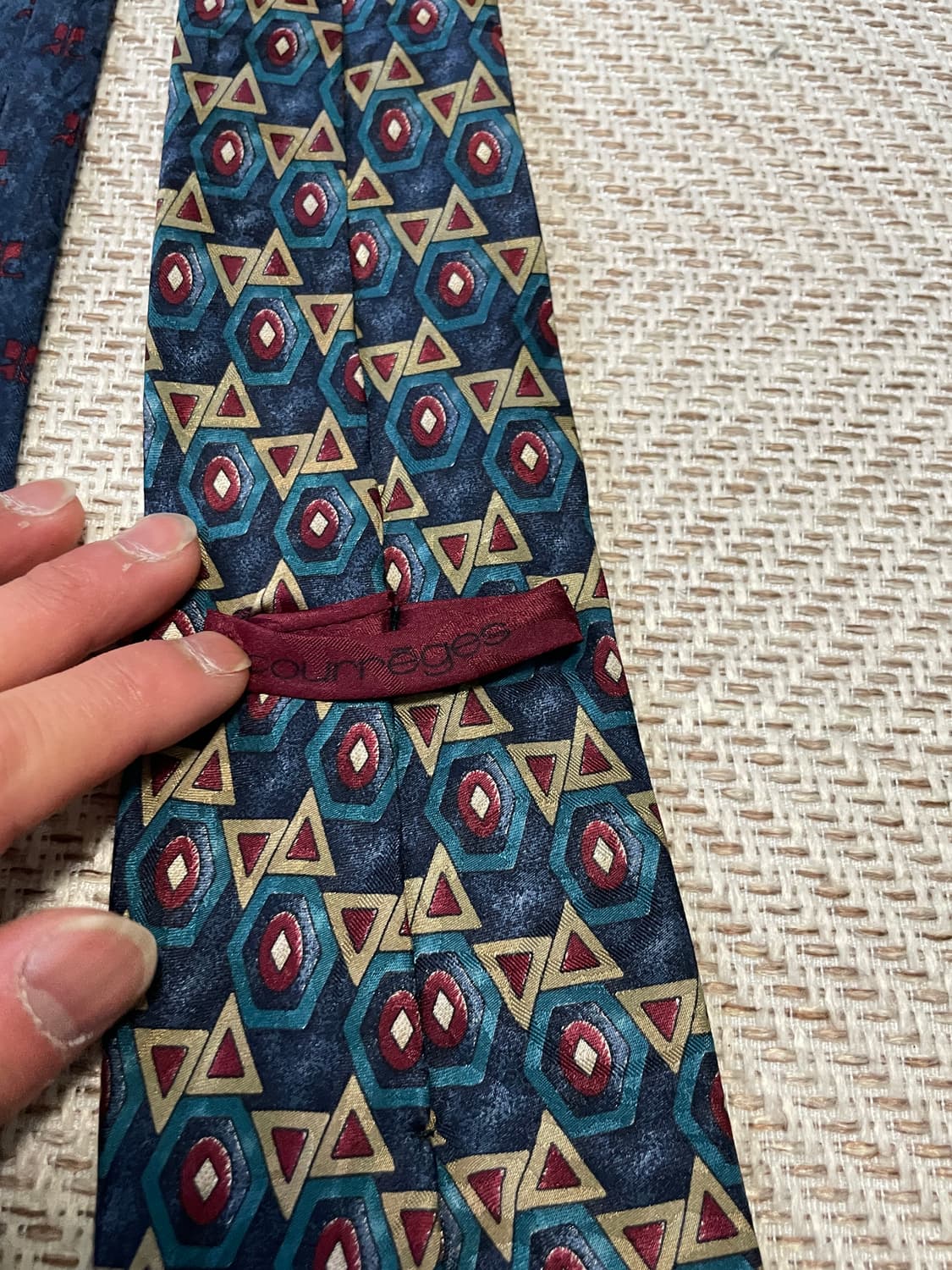 꾸레쥬 지오메트릭 넥타이 J03677 상품이미지6