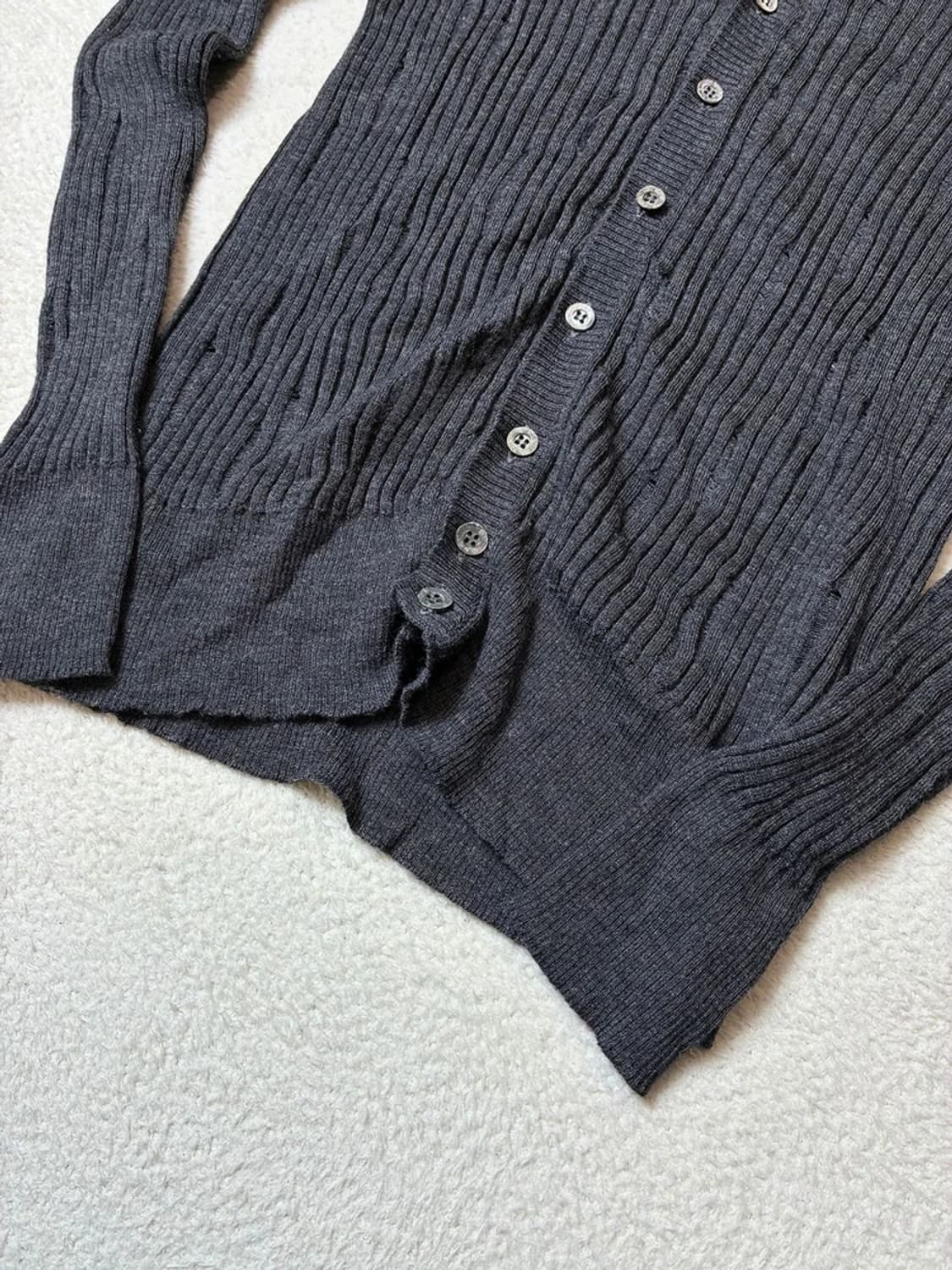 닐바렛 빈티지드 메리노울 니트 가디건 PN6447 상품이미지4