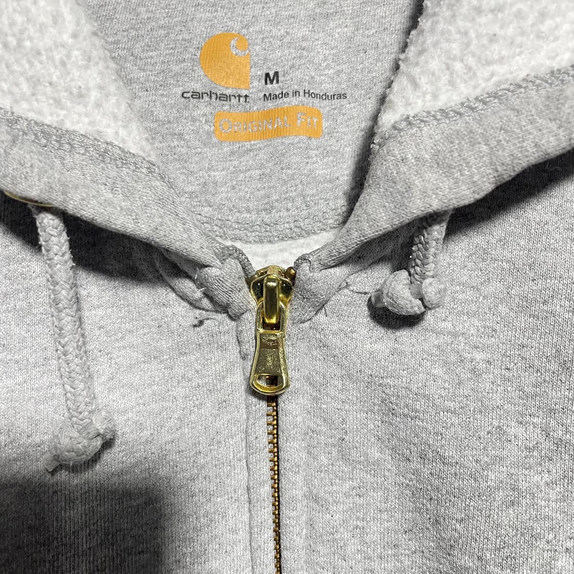 칼하트 회색 후드집업 상품이미지3