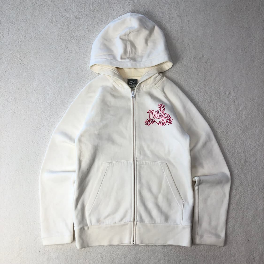 나이키 화이트 후드집업 상품이미지1