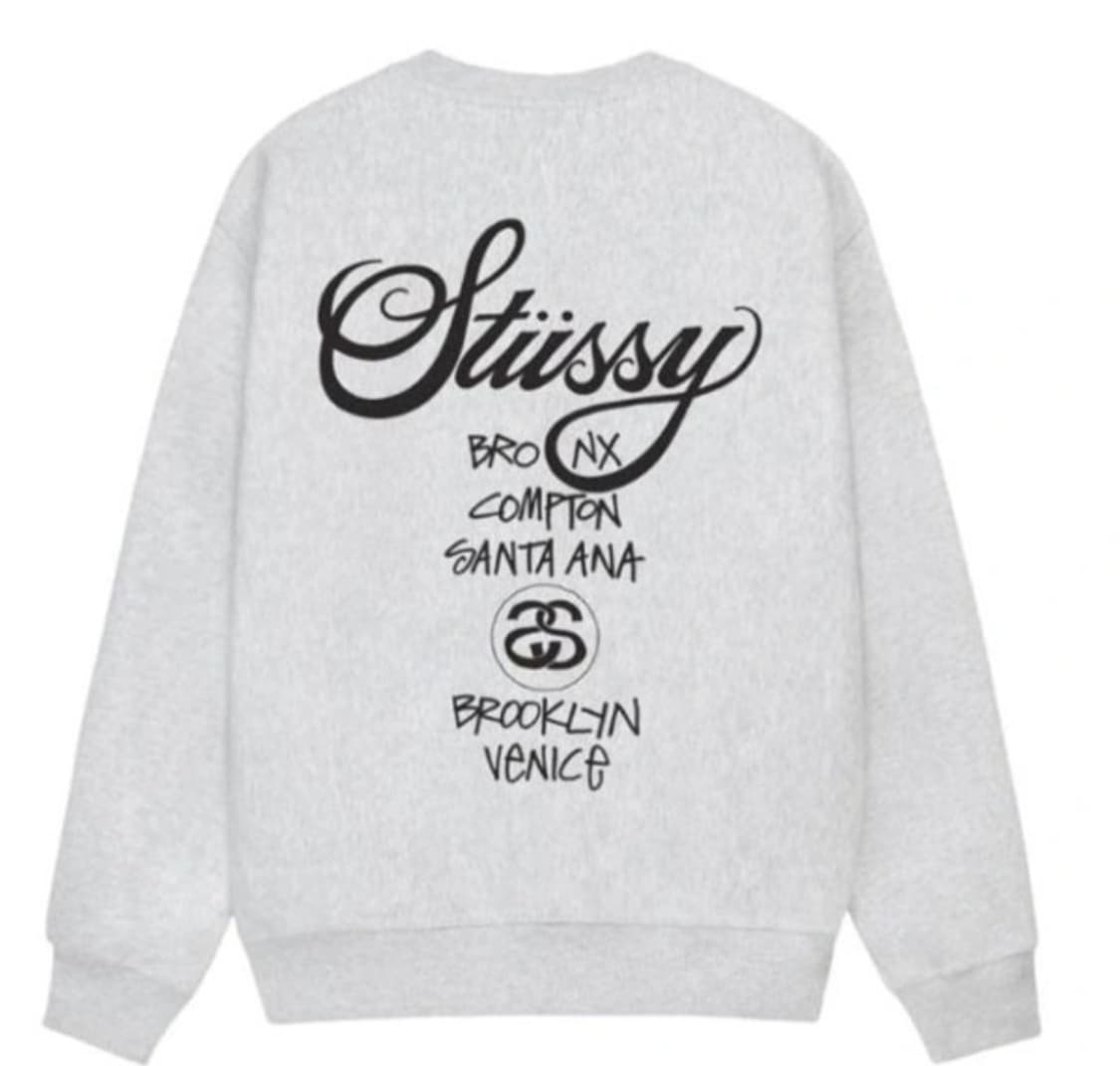 정품)스투시 월드투어맨투맨 L 상품이미지2