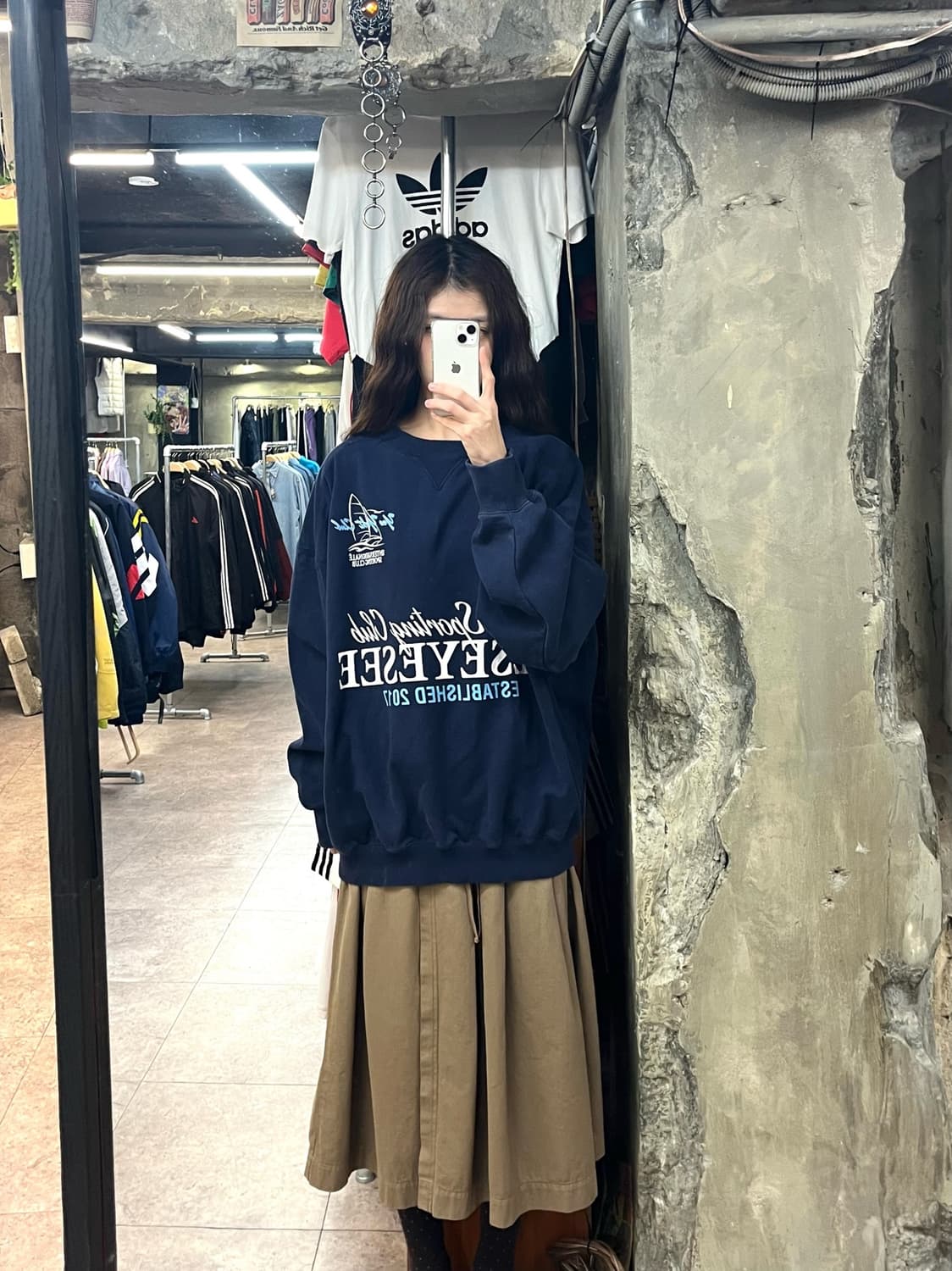 예스아이씨 맨투맨 네이비 XL #csz2574 상품이미지2