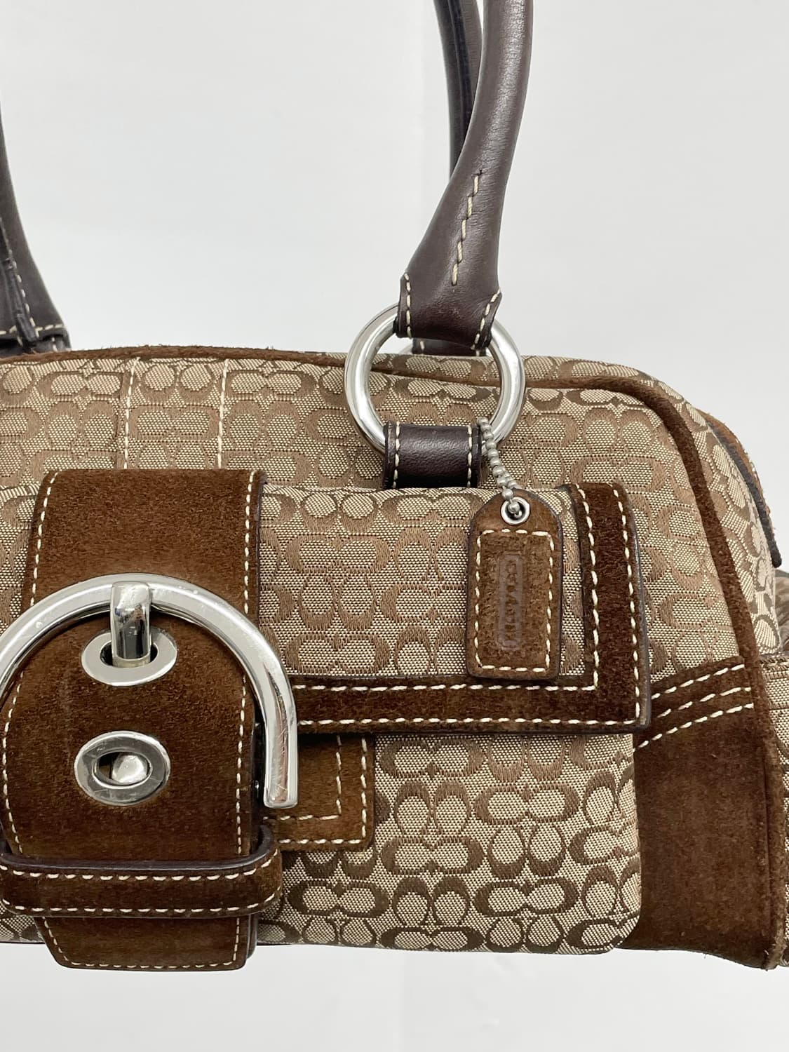 코치 자카드 시그니처 버클 포켓백 상품이미지6