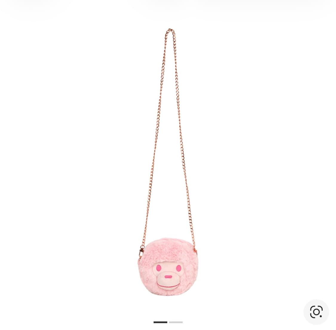 베이프 베이비 마일로 핑크 플러시 크로스바디백 가방 털 키링 상품이미지4