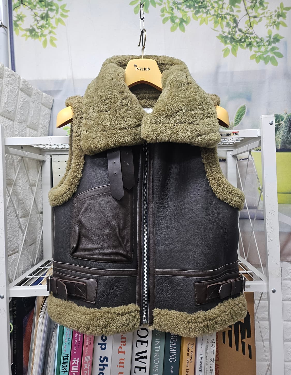 산드로 여성 무스탕조끼 55 양가죽조끼 AD03 상품이미지2