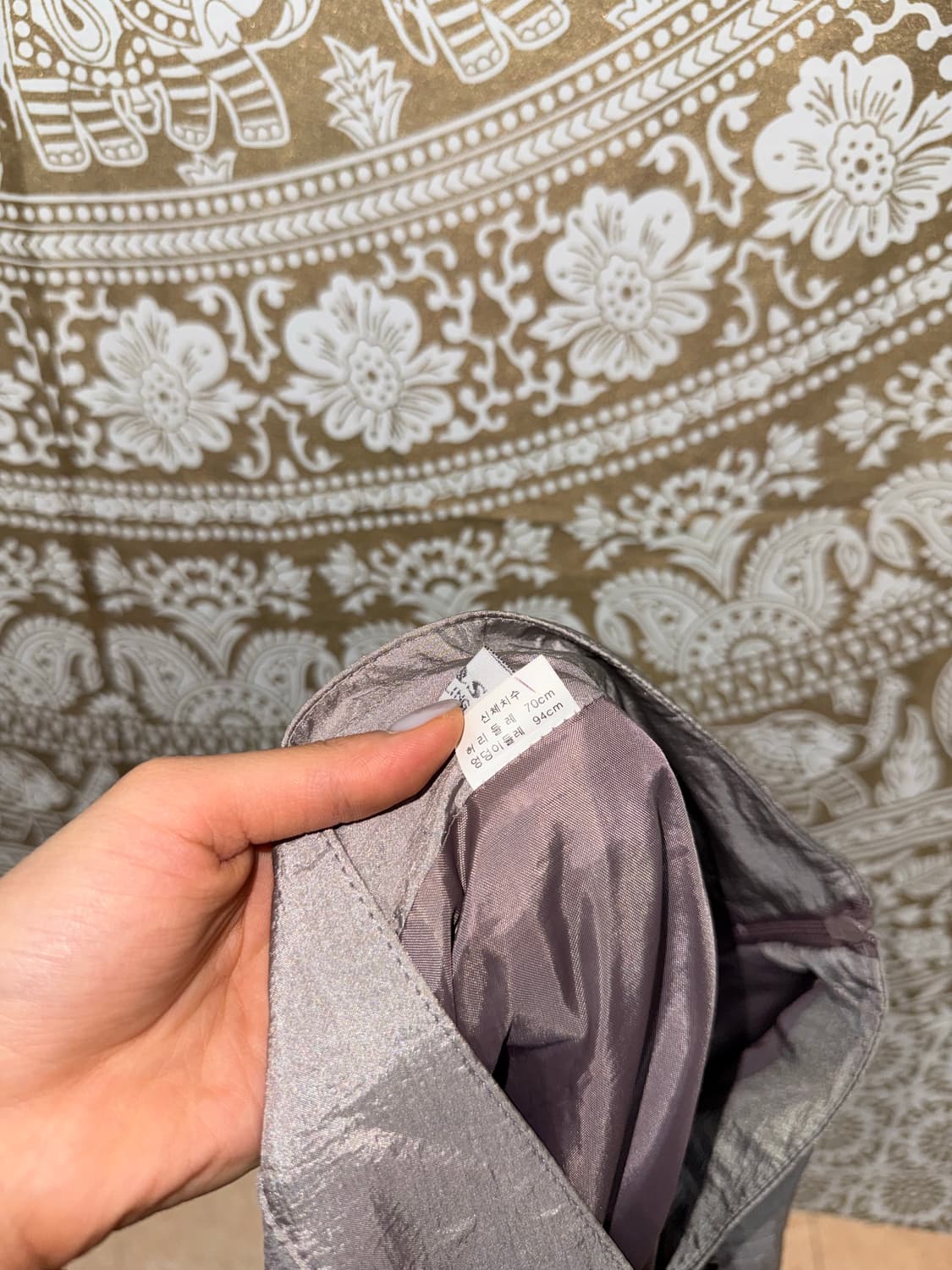 빈티지 여성 턱 레이스 롱스커트  상품이미지6