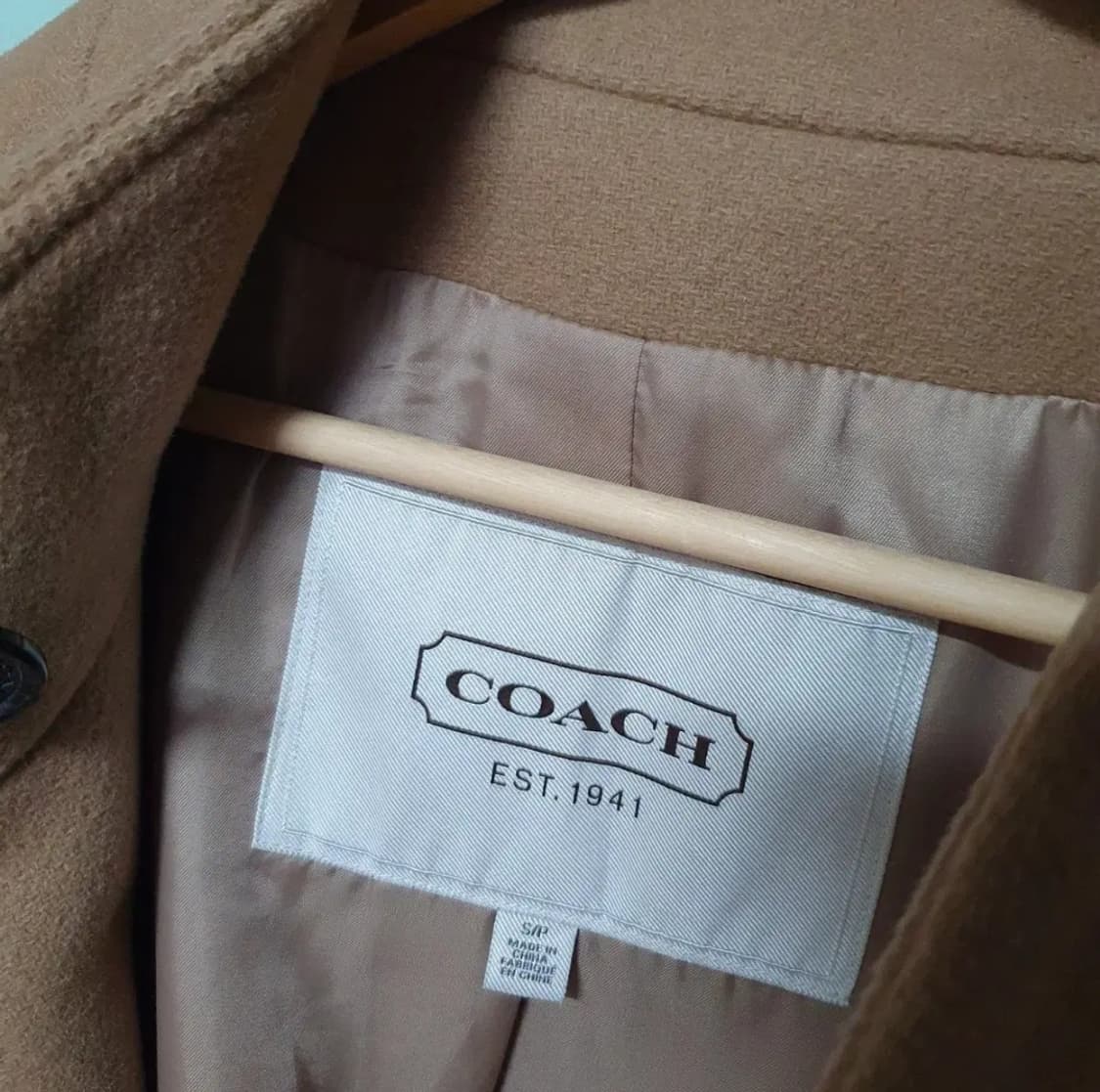 코치 칠부 울 코트 85~90 상품이미지5
