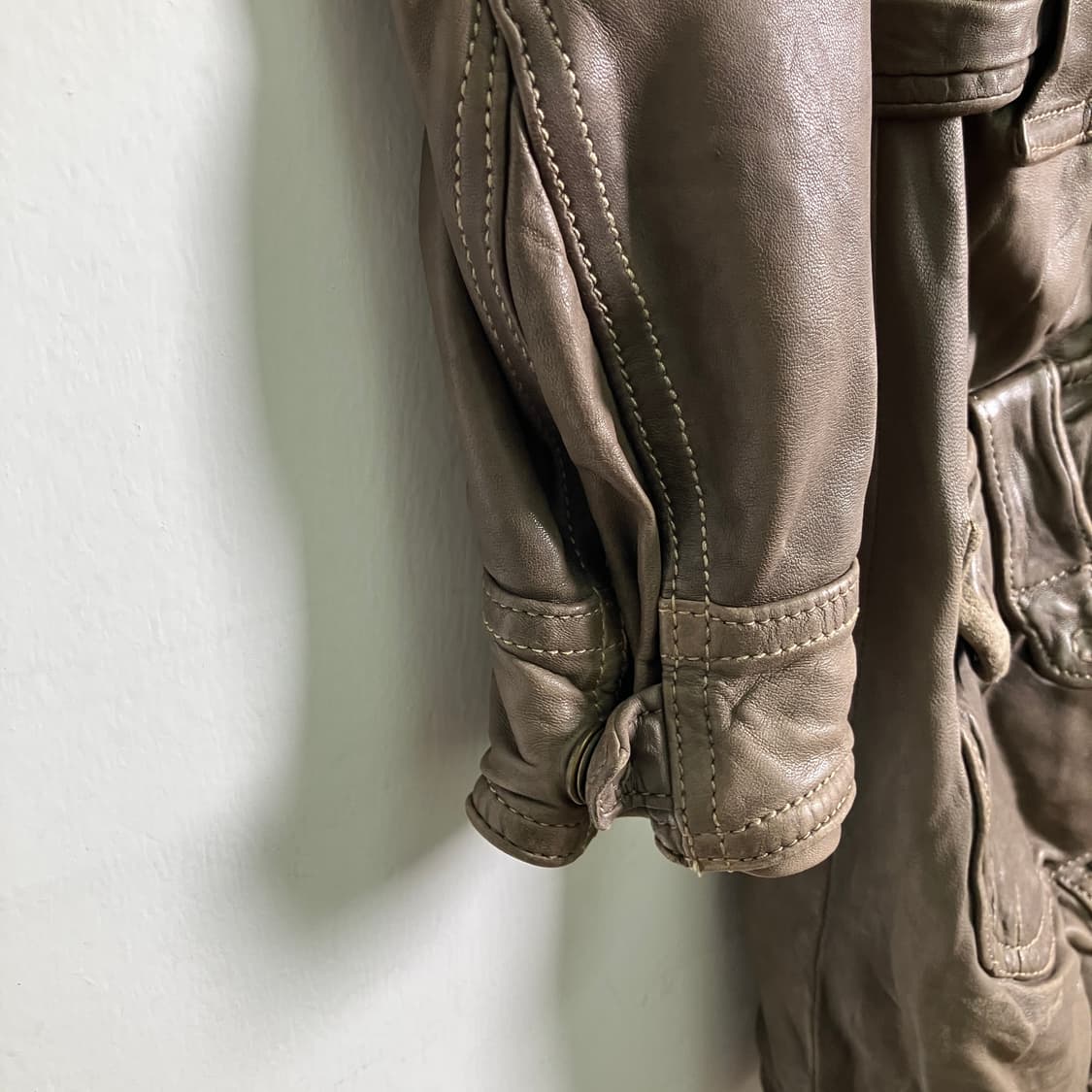 조르지오 브라토 후드 가죽 자켓 상품이미지9