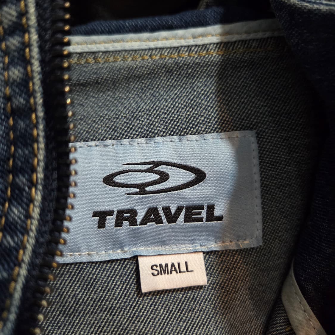 트래블 프론트 백 데님 윈드 브레이커 블루 상품이미지5