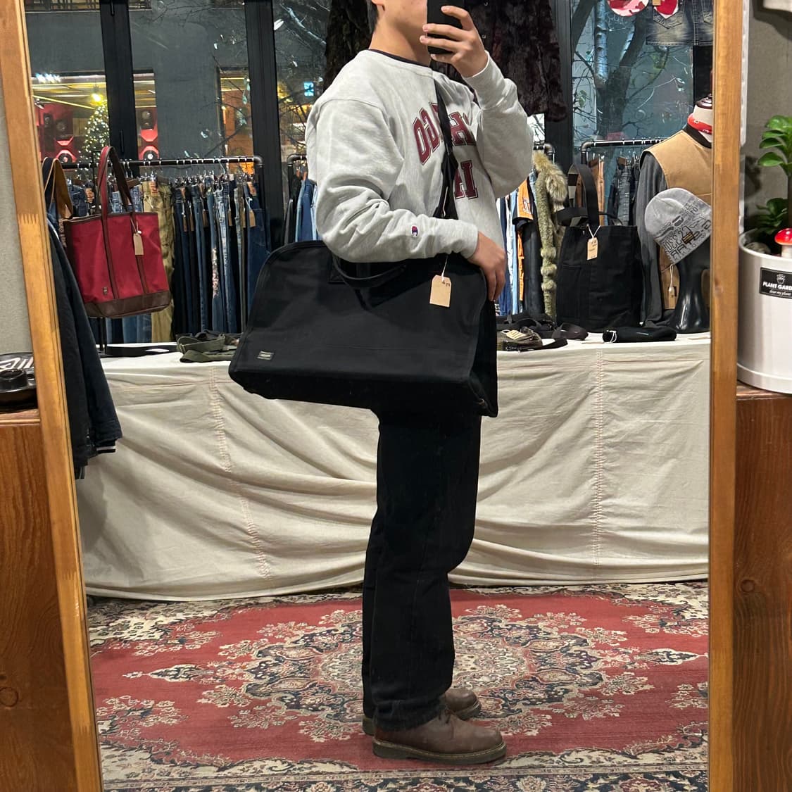 요시다 포터 스테인 블랙 보스턴백, 숄더백 2way 상품이미지10