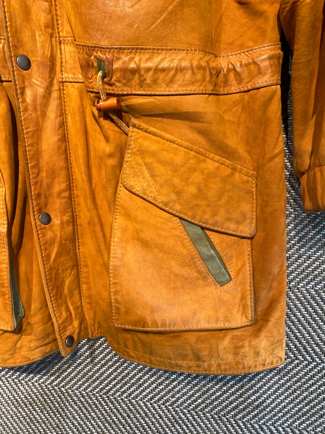 80s 오스트레일리아 레더 필드 자켓 상품이미지5