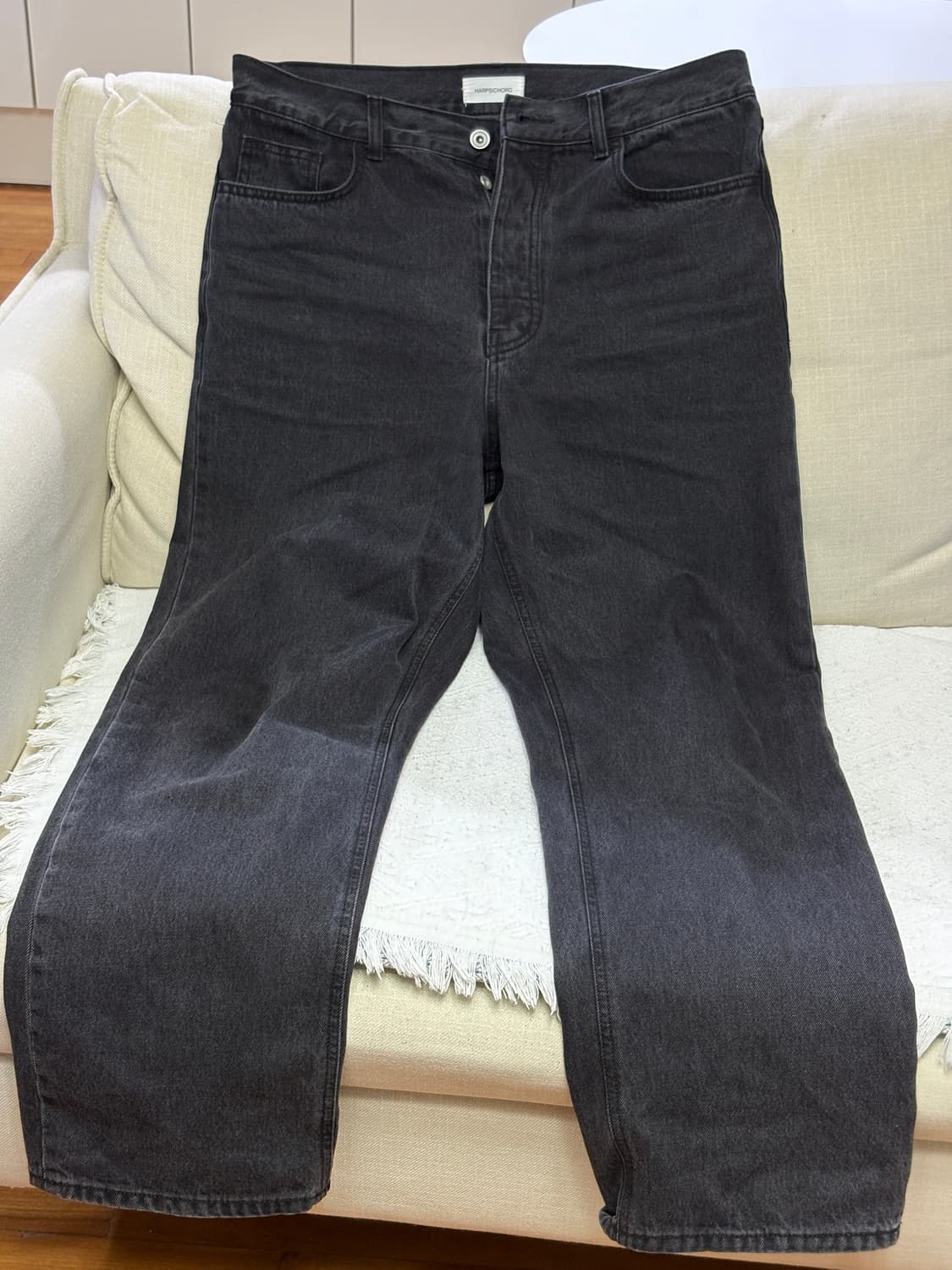 하프시코드 레귤러 데님 흑청 3 상품이미지2