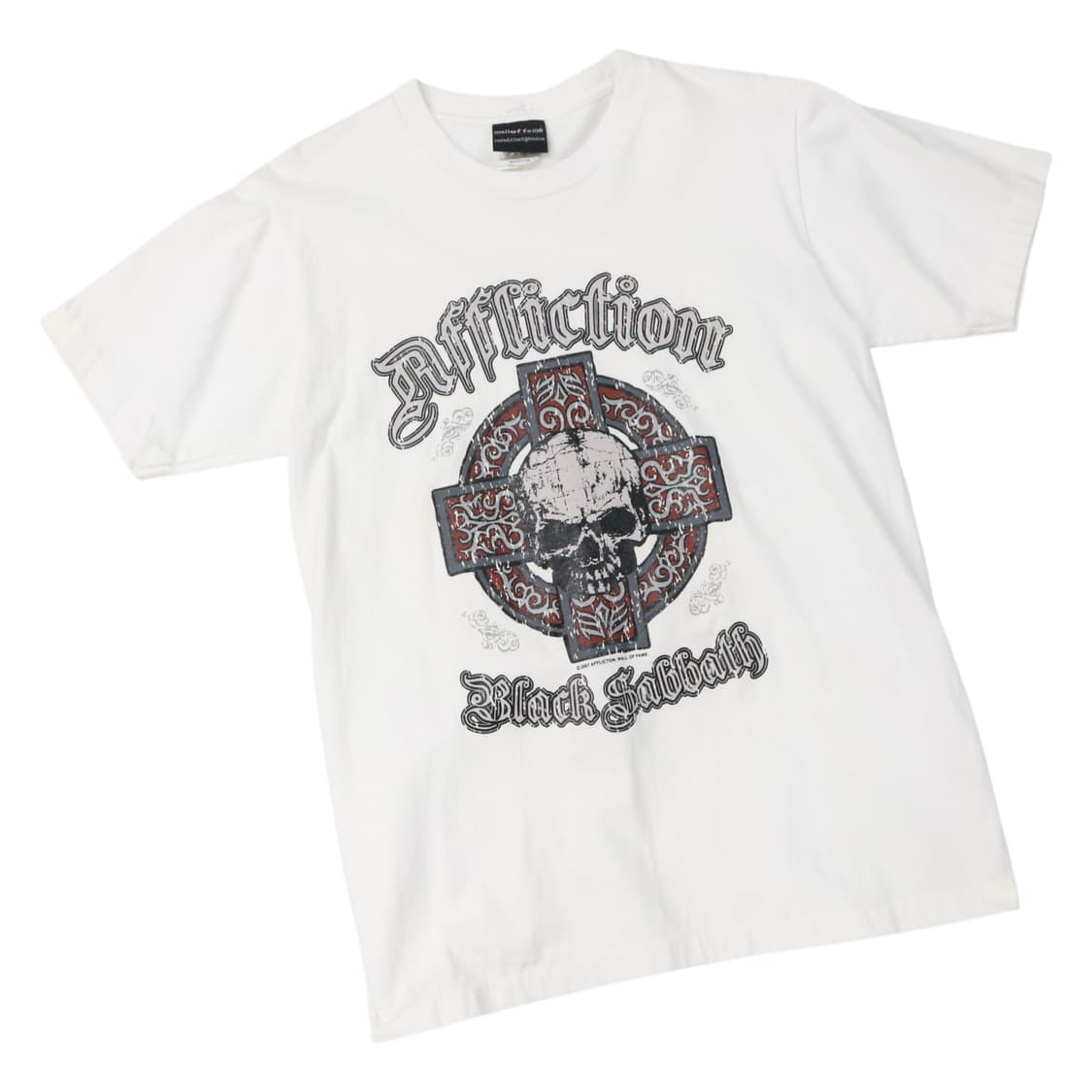 Affliction x  블랙 사바스 빈티지 스컬 그래픽 티셔츠 (M) 상품이미지1