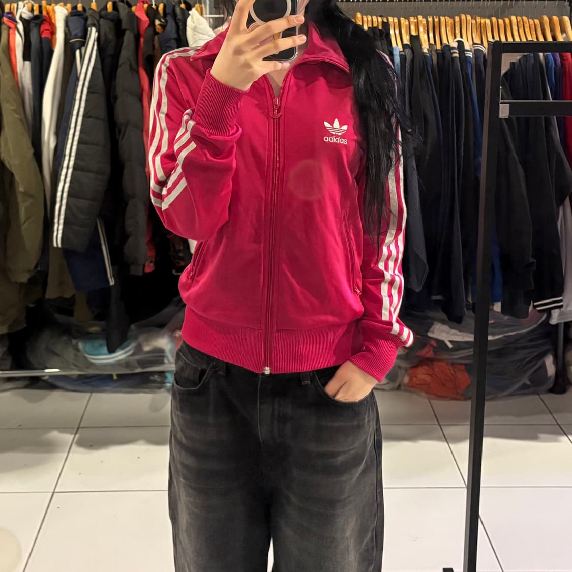 아디다스 파어버드 핫핑크 실버 우먼스 져지 상품이미지1