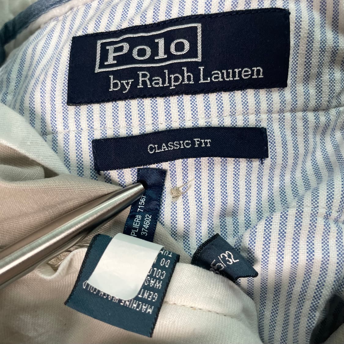 폴로 랄프로렌 클래식핏 아이보리 치노 팬츠 34 35 상품이미지5