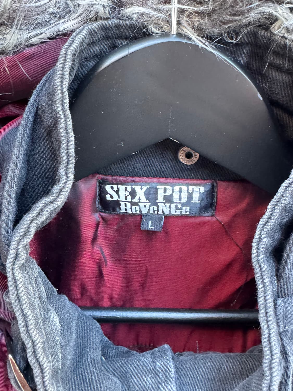 sexpot revenge 고딕 펑크 퍼 후드 자켓  상품이미지4