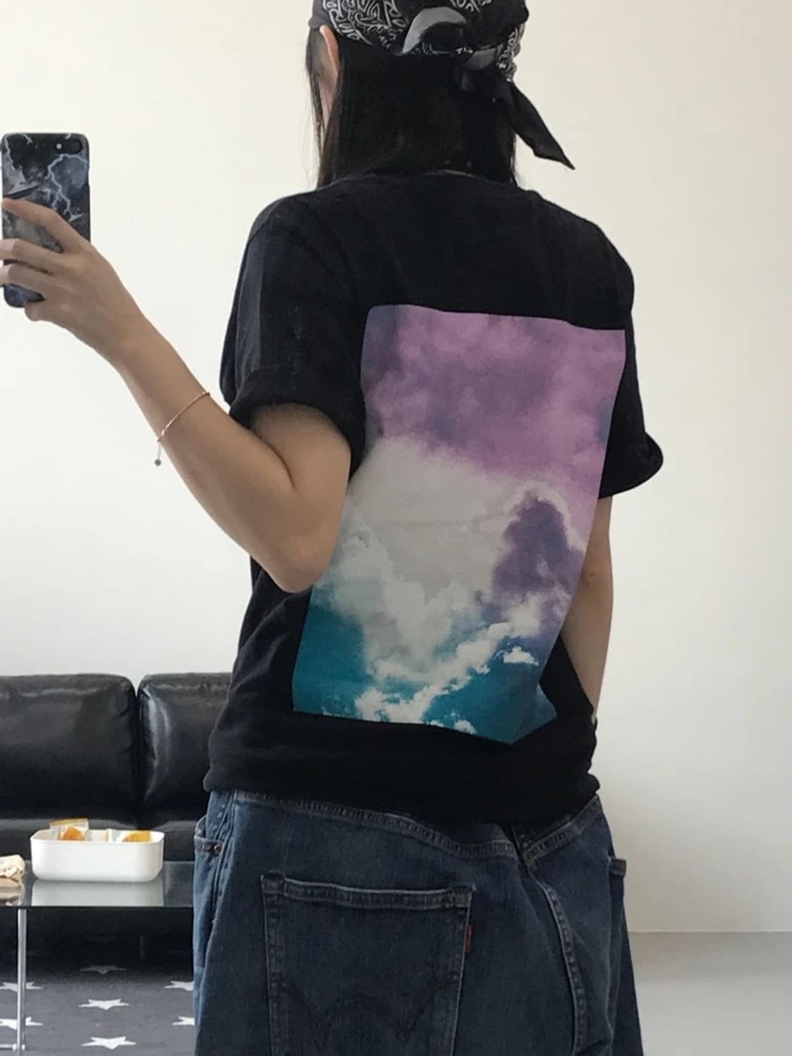 00s 스투시 STUSSY 월드투어 클라우드 반팔 티셔츠  상품이미지3