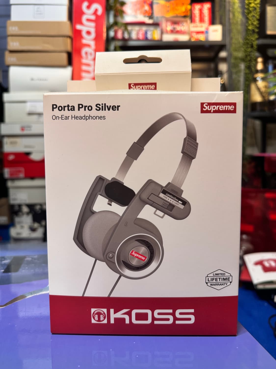 슈프림 코스 포타프로 실버 헤드폰 상품이미지1