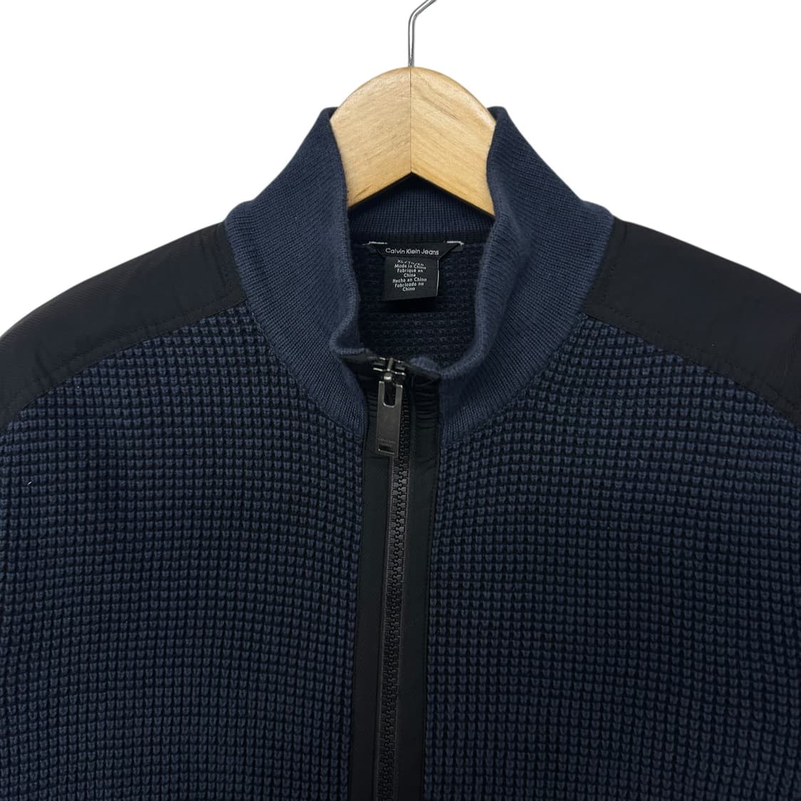 켈빈클라인 와플 풀오버 니트집업 상품이미지2