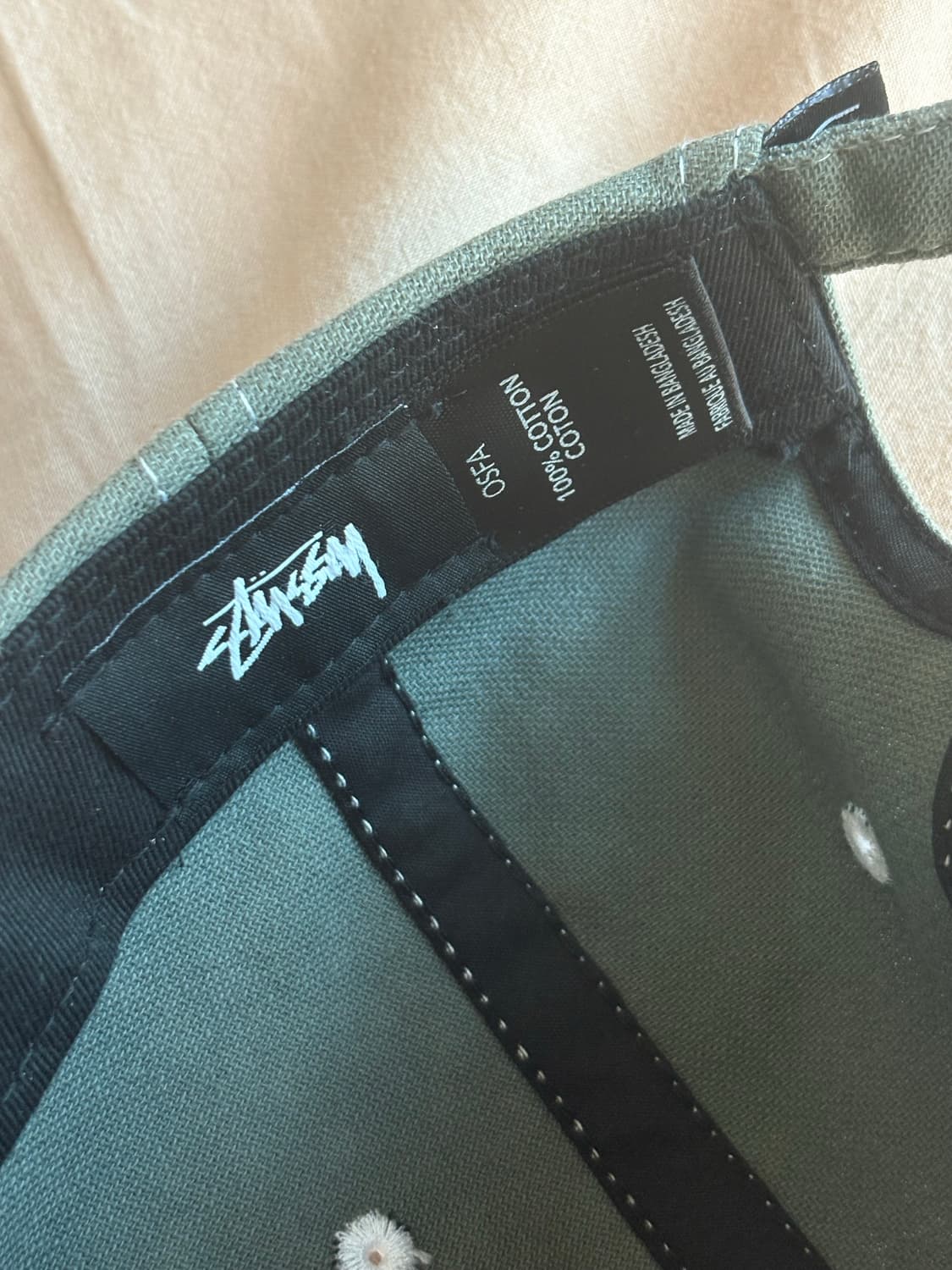 스투시 카키 볼캡 상품이미지4