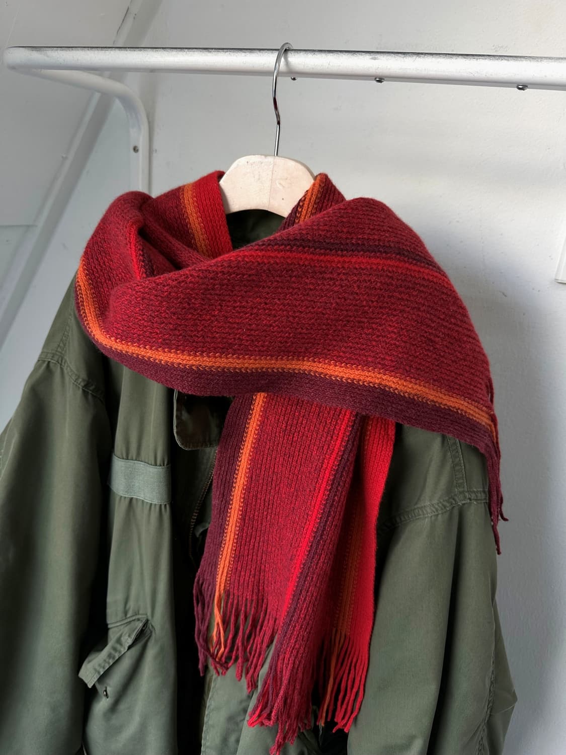 Multi stripe knit muffler 상품이미지6