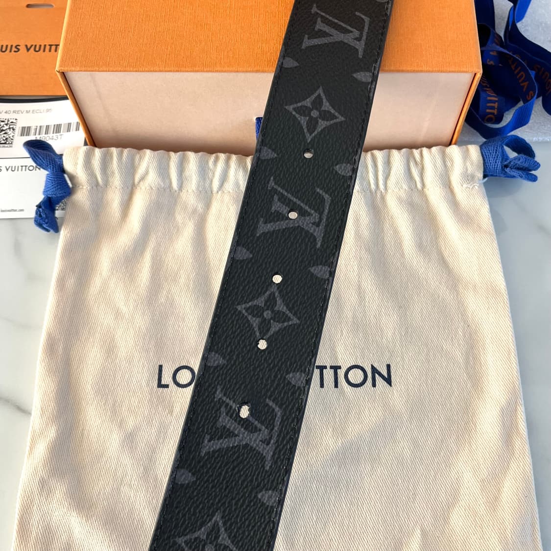 [S급/정품] 루이비통 LV 리버서블 이클립스 벨트 40MM 상품이미지6